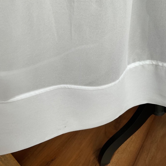 🏷️NWT *** with exception J.Crew Elena shirtdress in White chiffon SZ 2 - Picture 7 of 8